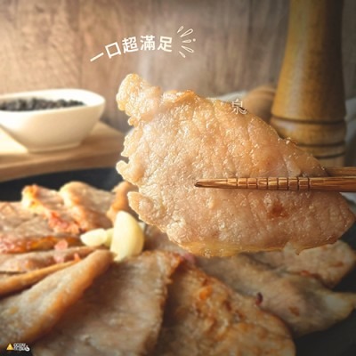 【極海鮮八號舖】蒜味里肌肉排 500g｜台灣豬里肌・生鮮醃漬｜早餐吐司、便當菜必備🧄 濃郁蒜香超下飯，一煎就香氣四溢！-細節圖2