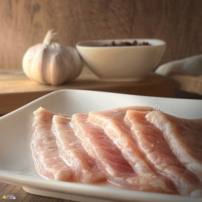 【極海鮮八號舖】蒜味里肌肉排 500g｜台灣豬里肌・生鮮醃漬｜早餐吐司、便當菜必備🧄 濃郁蒜香超下飯，一煎就香氣四溢！-細節圖5