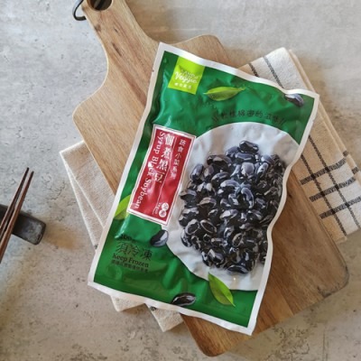 【日式佃煮黑豆】200g/包｜顆顆圓潤飽滿蜜汁浸潤，軟糯綿密微甜不膩，解凍即食日式開胃小菜【極海鮮八號鋪】-細節圖2