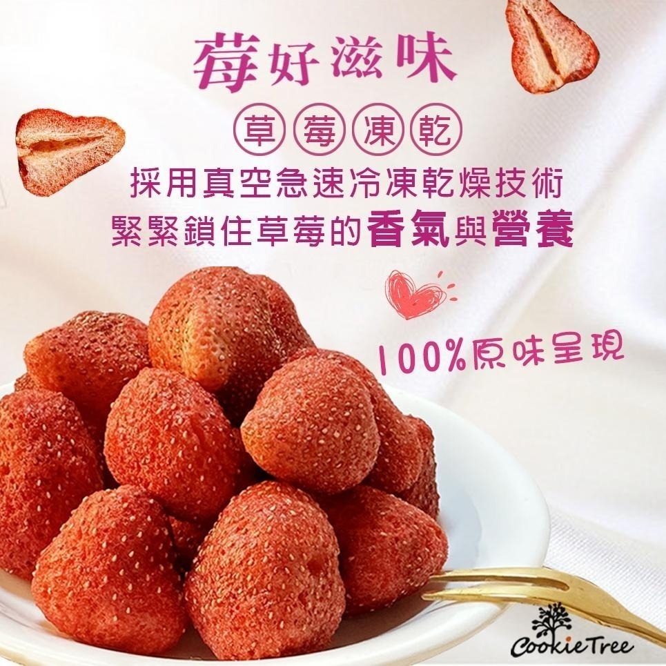 【cookietree 餅乾樹】台灣草莓乾 草莓 草莓乾 果乾 純天然無添加 軟嫩Q彈-細節圖9