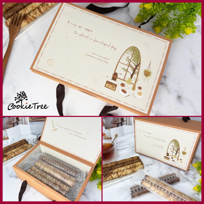 【cookietree 餅乾樹】蛋捲 蛋捲隨手包禮盒 9包共18支入 低糖少油 餅乾樹-細節圖4