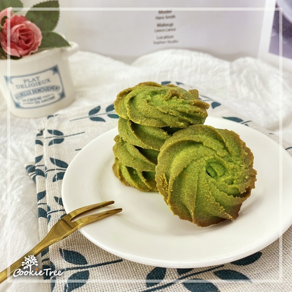 【cookietree 餅乾樹】靜岡抹茶奶酥 手工餅乾 日本抹茶粉 抹茶 曲奇 減糖配方 純天然 無防腐劑 新鮮烘焙-細節圖3