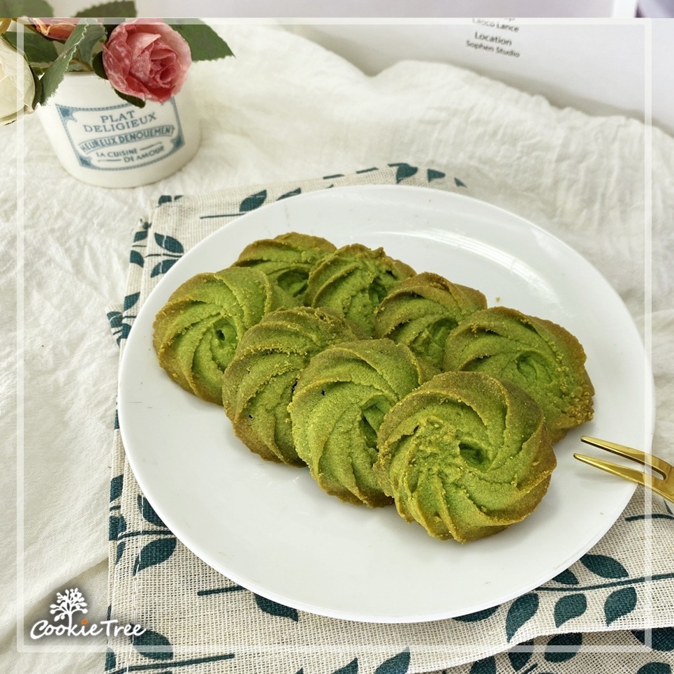 【cookietree 餅乾樹】靜岡抹茶奶酥 手工餅乾 日本抹茶粉 抹茶 曲奇 減糖配方 純天然 無防腐劑 新鮮烘焙-細節圖4