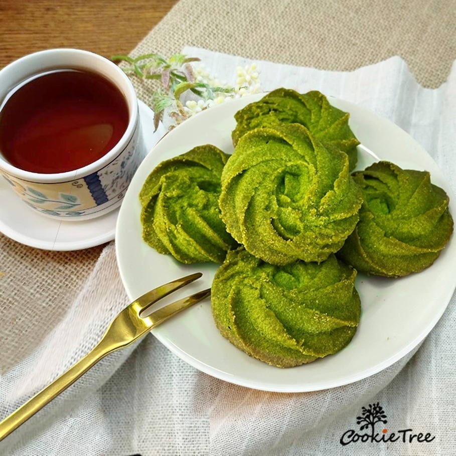 【cookietree 餅乾樹】靜岡抹茶奶酥 手工餅乾 日本抹茶粉 抹茶 曲奇 減糖配方 純天然 無防腐劑 新鮮烘焙-細節圖5
