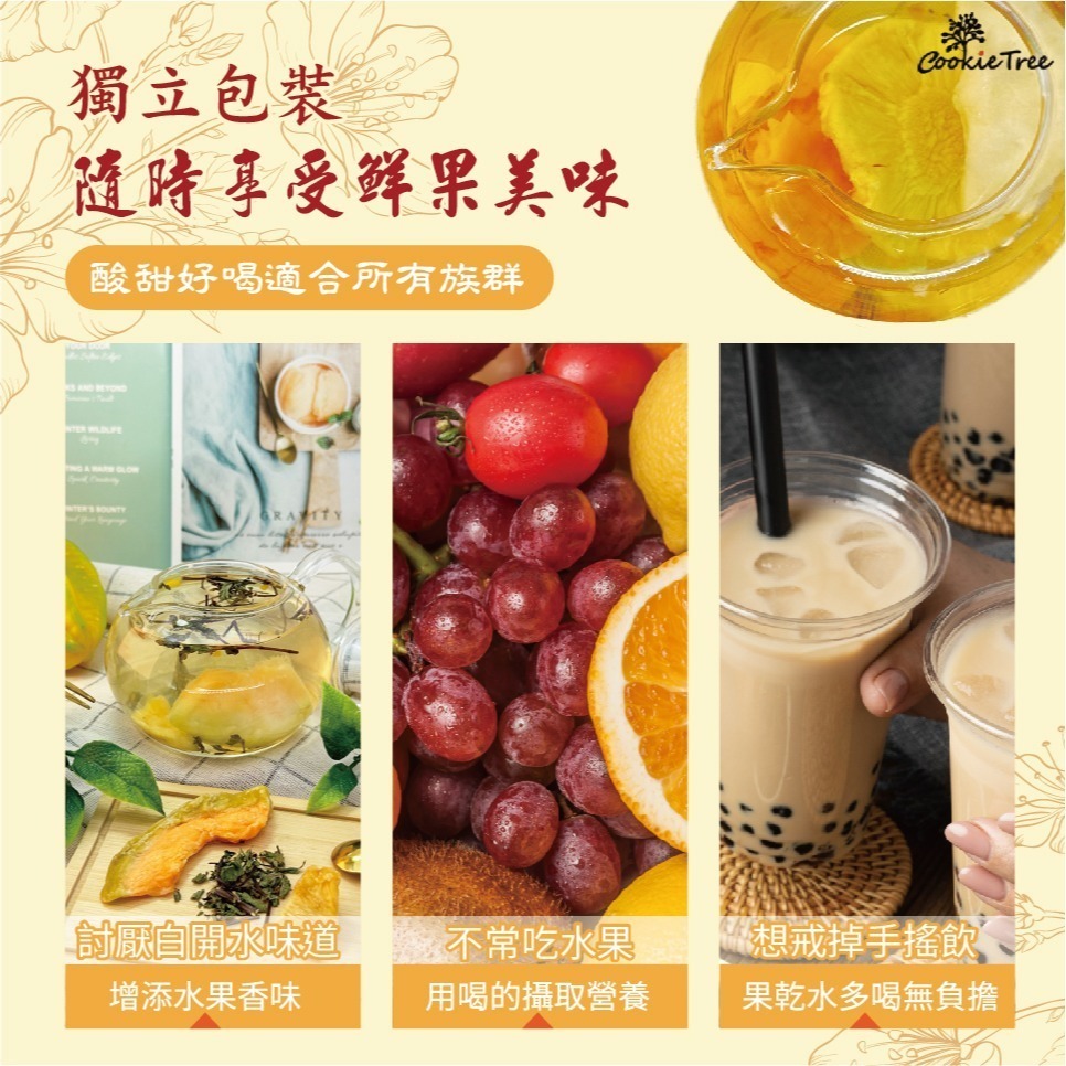 【cookietree 餅乾樹】果乾水 天然果乾水 水果茶 天然果乾 冷泡 熱泡 補水 無糖 無負擔 無添加-細節圖3