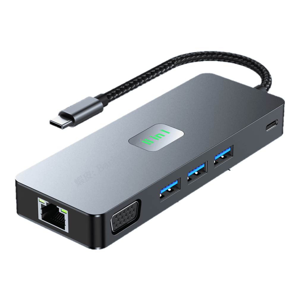 🌟領卷9折🌟 Type C Hub 集線器 轉接器 擴充 擴展塢 拓展 網路 HDMI SD TF MacBook 4K-細節圖2
