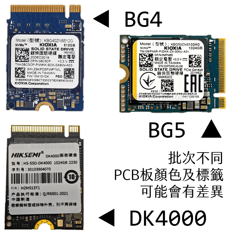 🌟領卷9折🌟鎧俠 BG4 BG5｜512GB 1TB｜M.2 2230 SSD CFexpress Type B DIY-細節圖7