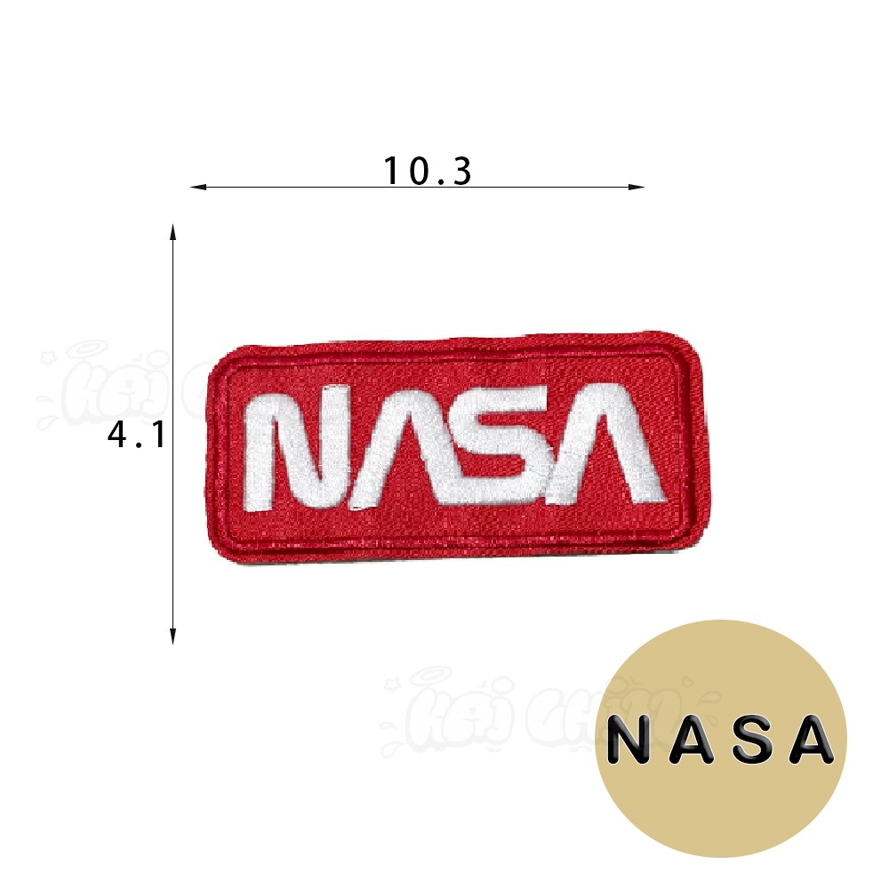 【開揪文創】NASA 刺繡布貼【新品】 客製臂章 刺繡徽章 電刺繍 魔鬼氈貼紙 魔術貼 布貼 刺繡徽章 燙布貼 可客製-規格圖9
