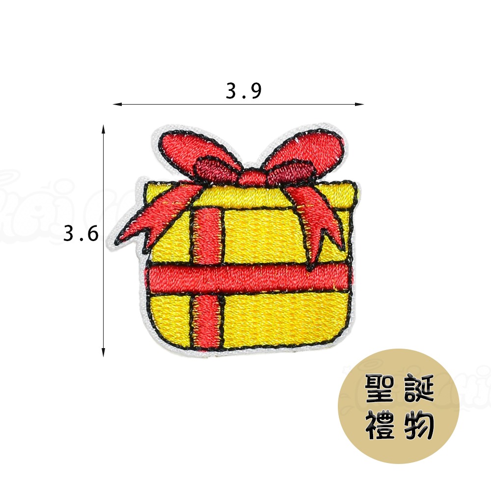 【開揪文創】聖誕節 刺繡布貼【現貨供應】臂章 刺繡徽章 電刺繍 魔鬼氈貼紙 魔術貼 布貼 刺繡徽章 燙布貼 可客製-細節圖9