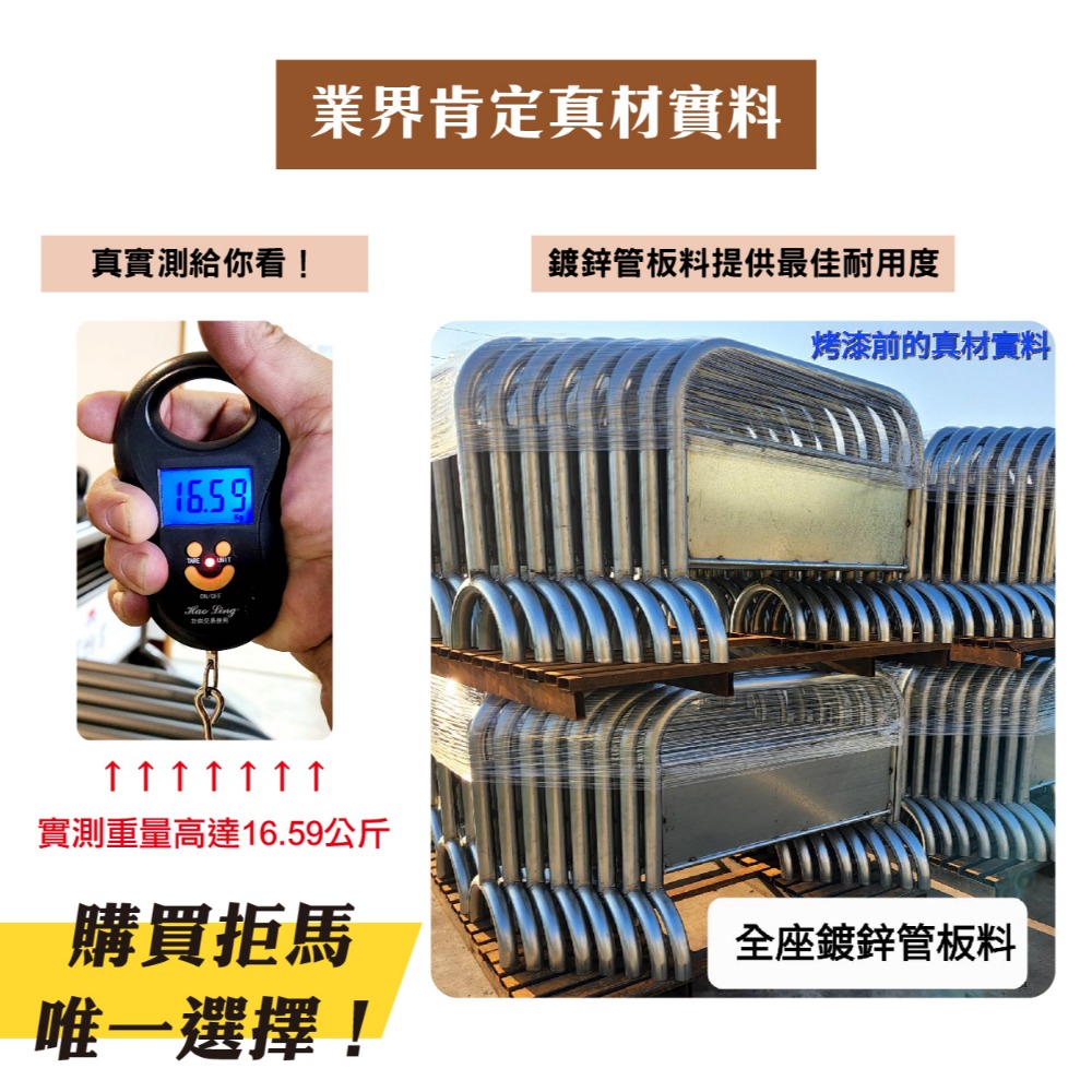 台灣製工廠直寄 鍍鋅鋼管烤漆拒馬 附腳墊 車擋 禁止停車 請勿停車 防水防曬 重型拒馬-細節圖2