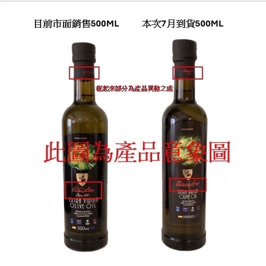 西班牙 添得瑞100%頂級冷壓初榨橄欖油500ml-細節圖9