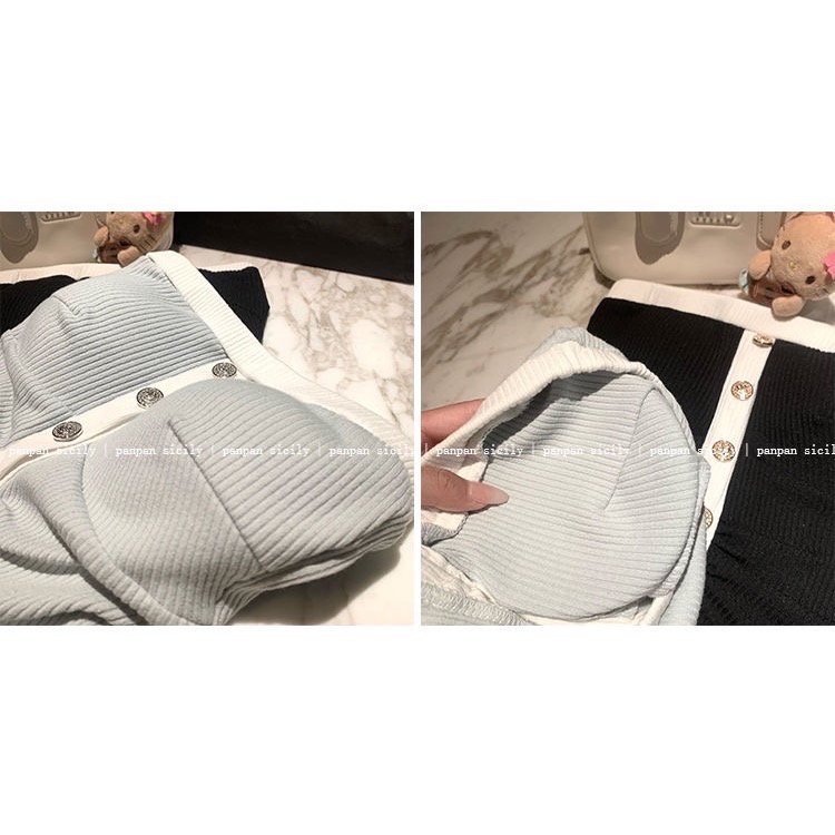 香香撞色氣質背心-細節圖2