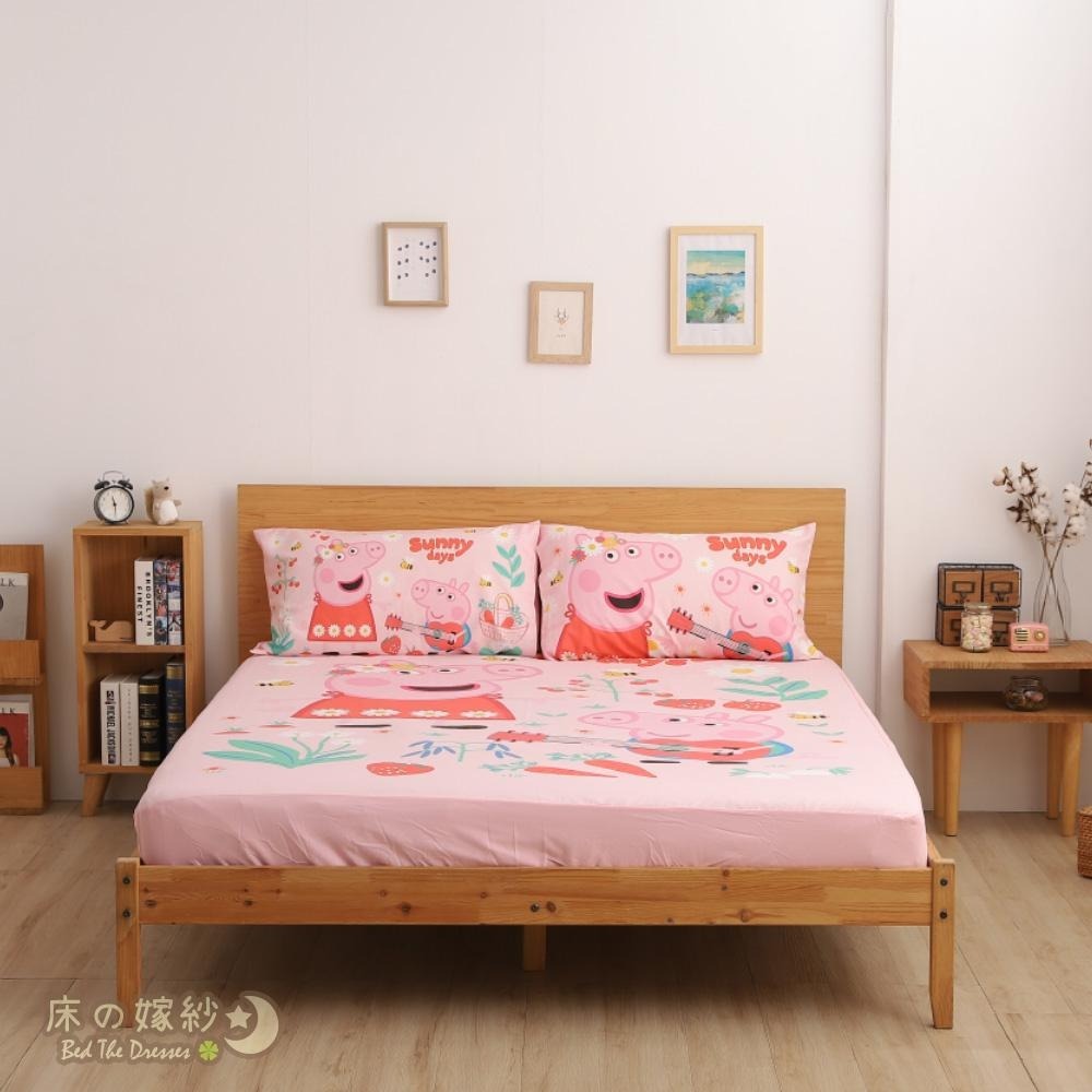 [新上市/送玩偶]日本授權佩佩豬系列床包組 / 被套 / 兩用被 [ 花園饗宴 ] 現在買任一商品就佩佩豬造型玩偶一隻-細節圖4