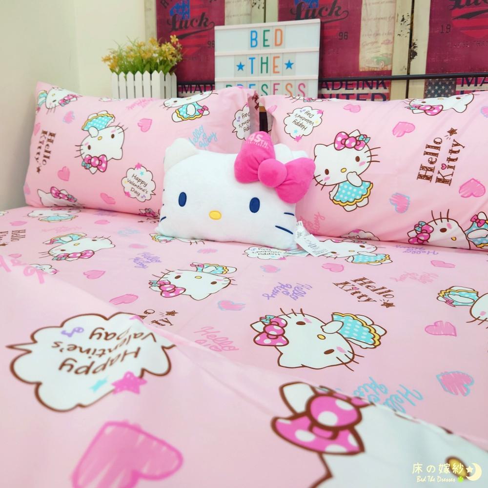 [新上市/送玩偶] 日本授權 三麗鷗 KITTY 系列床包組 /被套 / 兩用被套 [戀愛達人] 贈品詳情請參考商品敘述-細節圖3