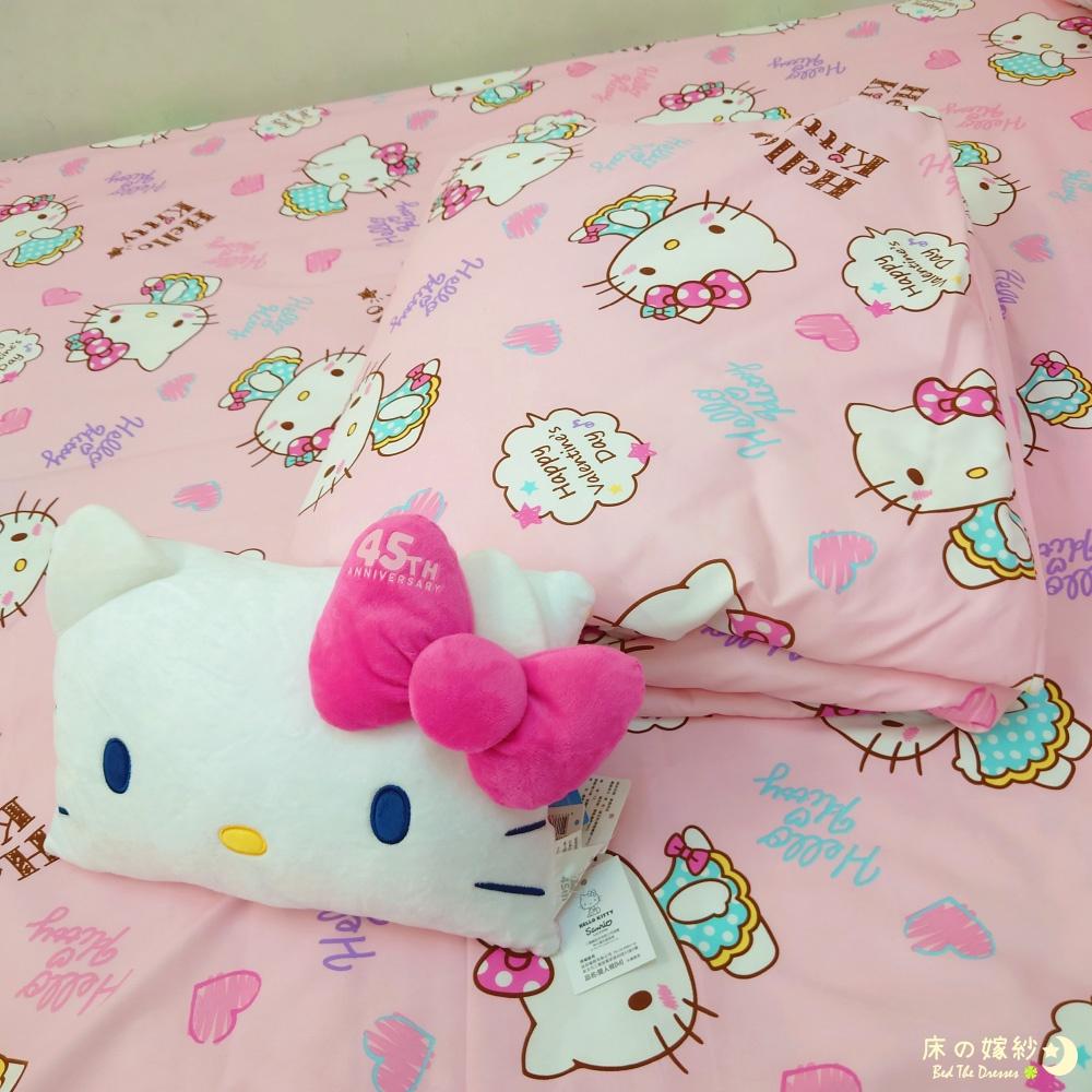 [新上市/送玩偶] 日本授權 三麗鷗 KITTY 系列床包組 /被套 / 兩用被套 [戀愛達人] 贈品詳情請參考商品敘述-細節圖4