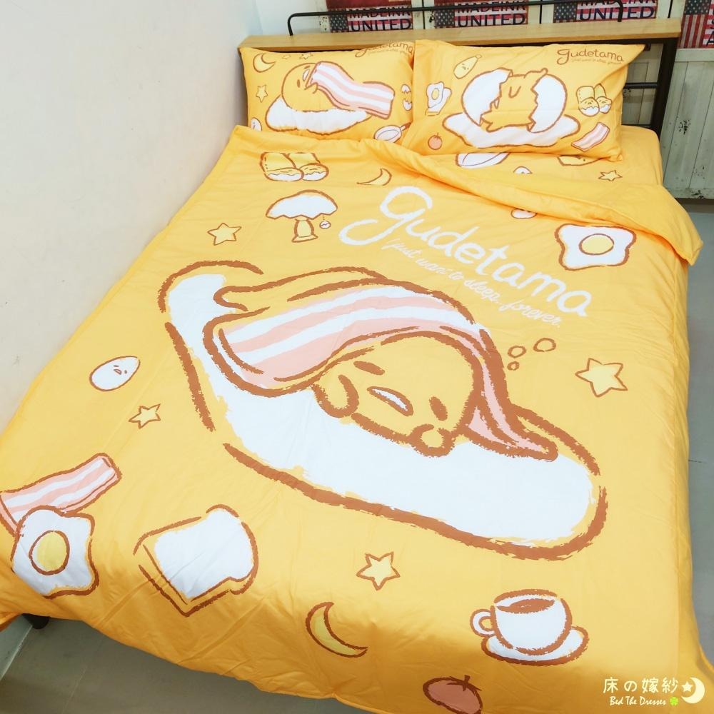 [新色/送玩偶 日本授權 三麗鷗 蛋黃哥系列床包組 [夢之國境] / 被套 /兩用被套/ 涼被 贈品詳情請參考商品敘述-細節圖6