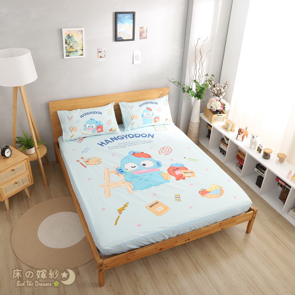 [新上市/送贈品]日本授權 三麗鷗 人魚漢頓系列床包組 [小小插畫家] 被套 /兩用被套/涼被 贈品詳情請參考商品敘述-細節圖5