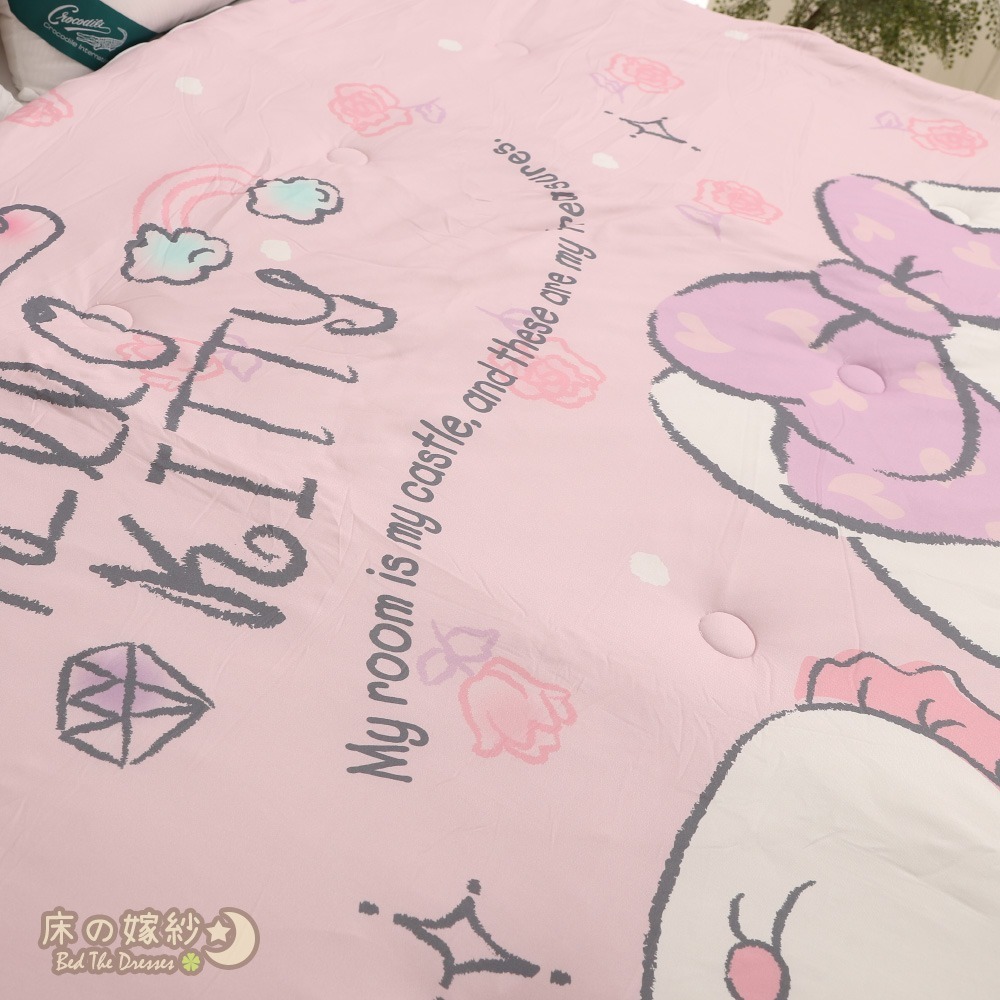 水洗針織暖被 / 棉被 / 水洗被 Kitty系列 [花樣假期] 不只保暖 更加可愛-細節圖4