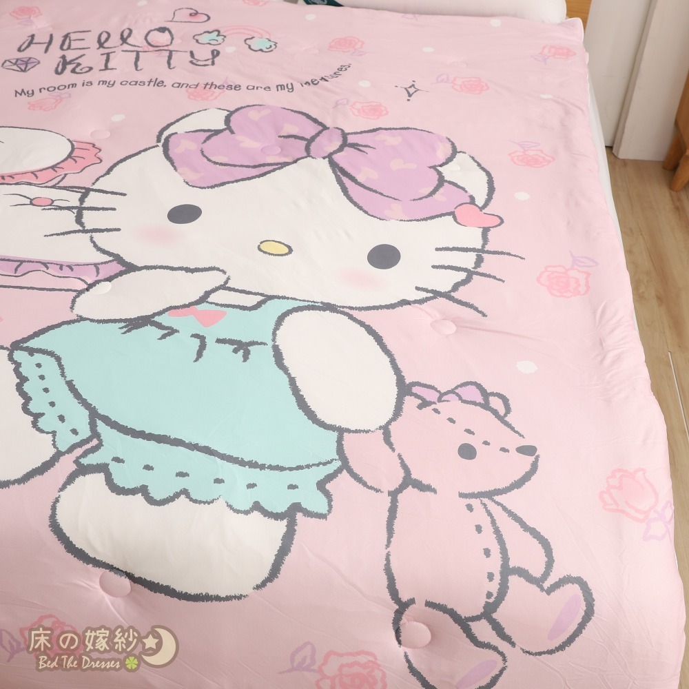 水洗針織暖被 / 棉被 / 水洗被 Kitty系列 [花樣假期] 不只保暖 更加可愛-細節圖5