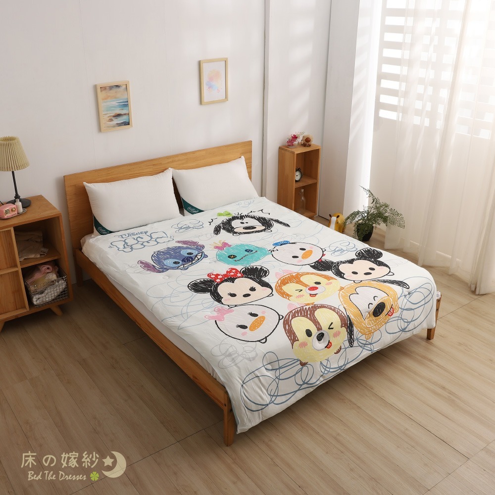 水洗針織暖被/棉被/水洗被 迪士尼系列 TSUM TSUM[歪歪疊疊樂] 不只保暖 更加可愛-細節圖2