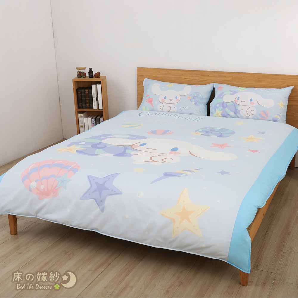 [新上市/送玩偶] 大耳狗系列  [捲捲貝殼灣] 床單/床包組 涼被/被套/兩用被 贈品請參考商品敘述<三麗鷗>-細節圖4