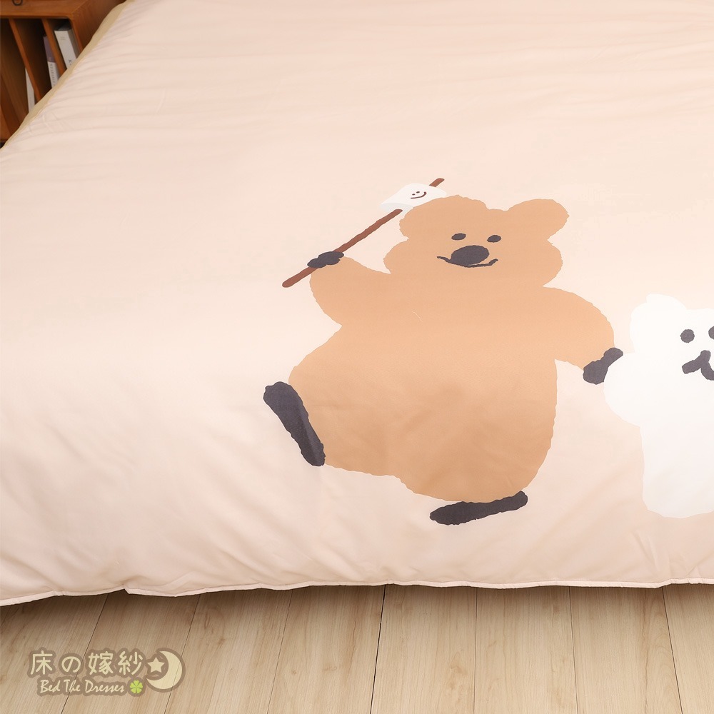[新上市/送贈品]韓國授權 短尾矮袋鼠系列床包組 [郊遊日記] 被套 /兩用被套/涼被 贈品詳情請參考商品敘述-細節圖7