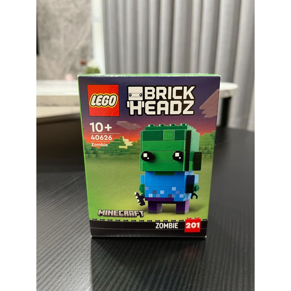 LEGO 樂高積木 40626 大頭系列 201號 殭屍 全新未拆-細節圖2