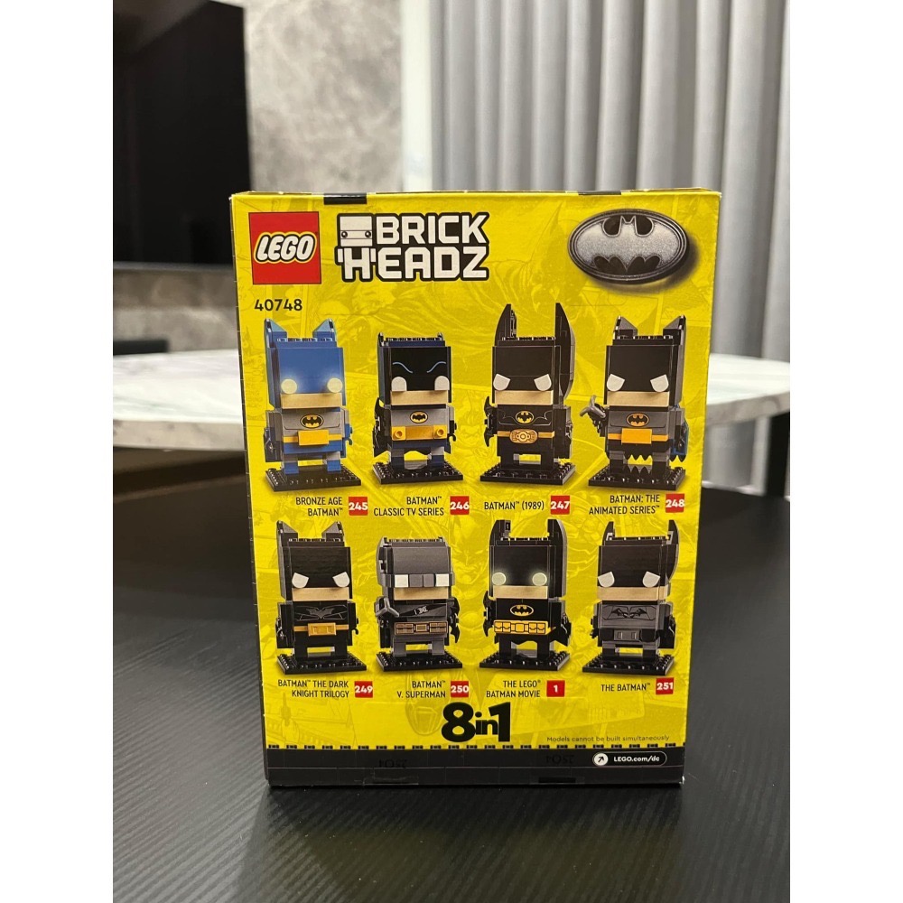 LEGO 樂高積木 40748 大頭系列 245號 蝙蝠俠 8合1 全新未拆-細節圖3