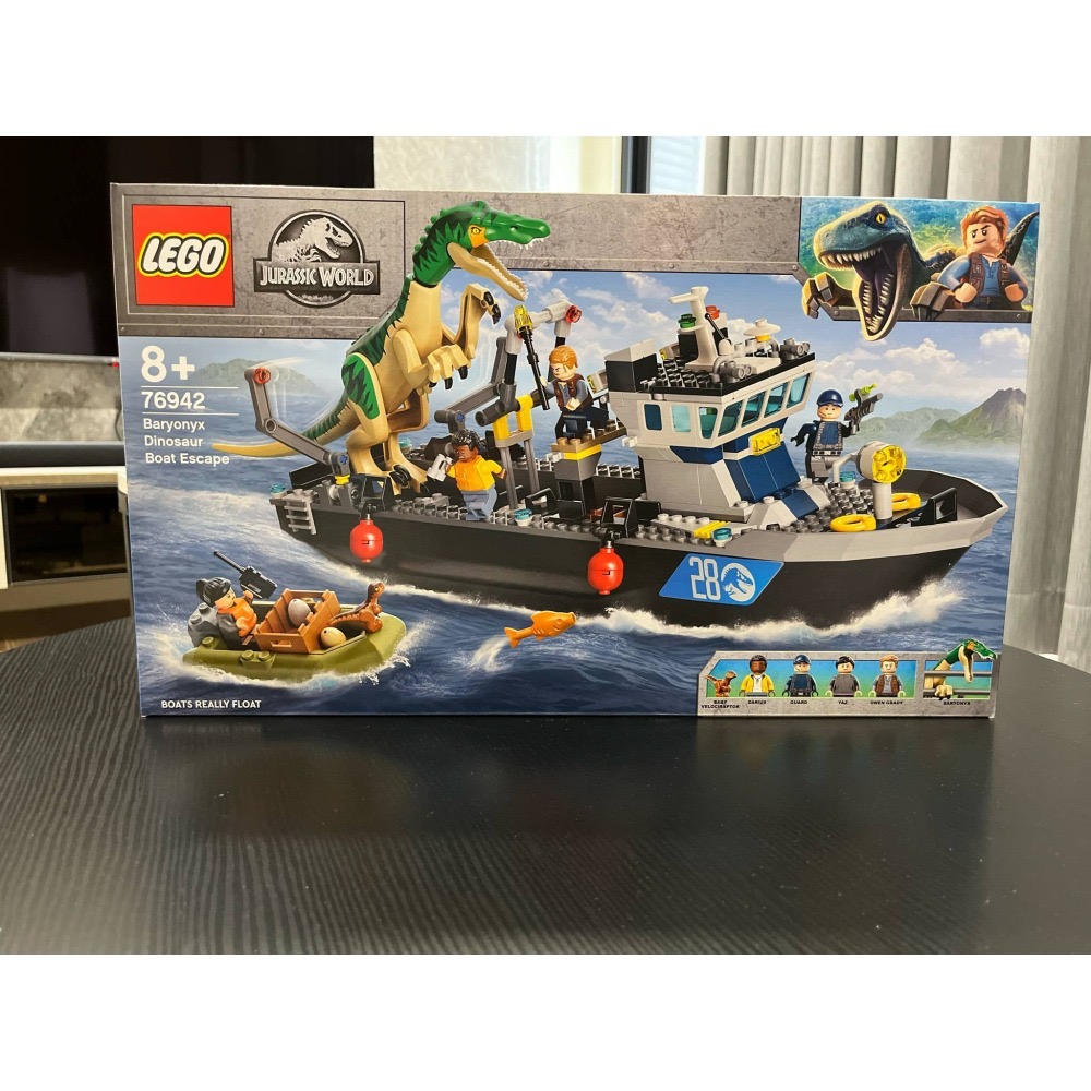 LEGO 樂高積木 76942 Jurassic World系列 重爪龍快艇逃脫 全新未拆 絕版商品-細節圖2