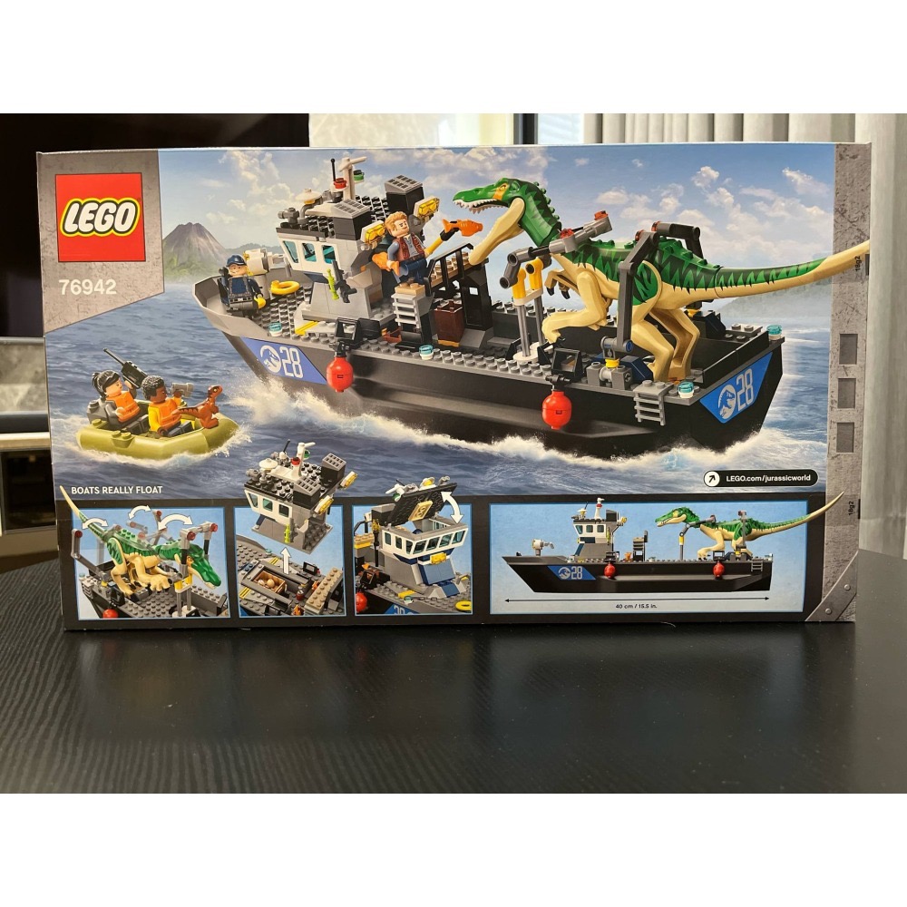 LEGO 樂高積木 76942 Jurassic World系列 重爪龍快艇逃脫 全新未拆 絕版商品-細節圖3