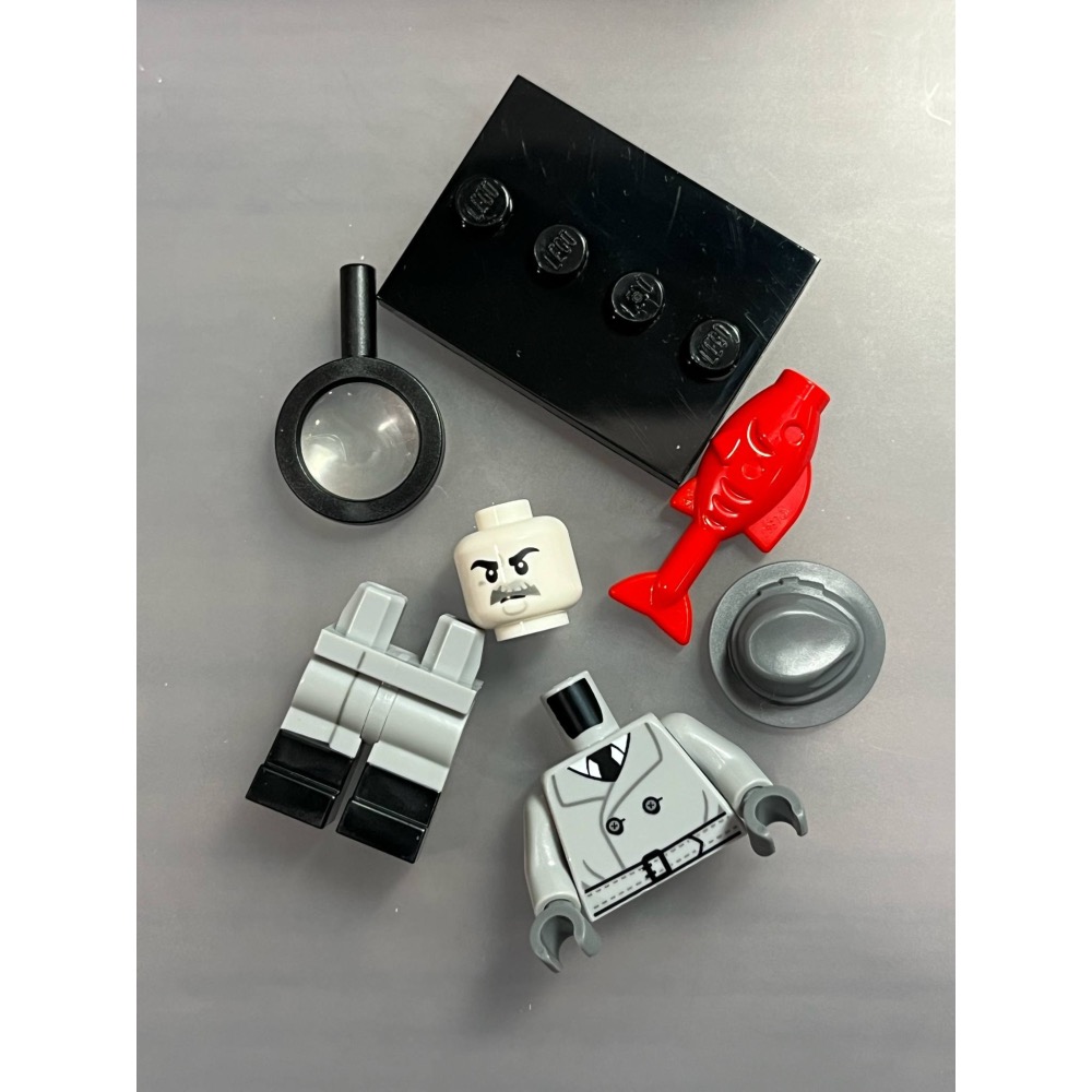 LEGO 樂高積木 人偶包抽抽樂系列25代 71045 獨佔人偶拆賣 1號 黑色電影偵探 全新未組-細節圖2