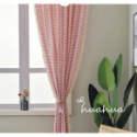 紅條流蘇-掛鉤窗簾(一片)