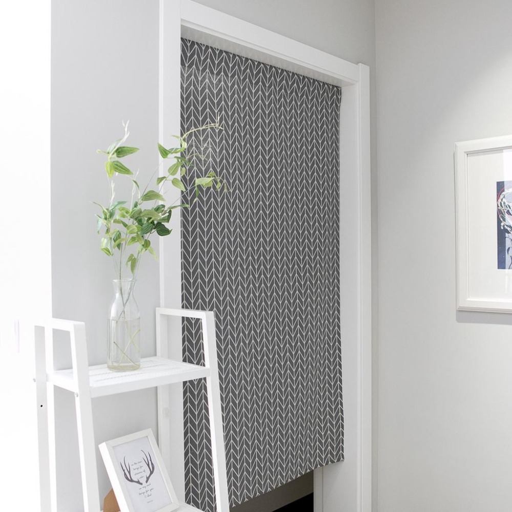 【HUAHUA】門簾 掛簾 風水簾 隔斷簾 裝飾簾 棉麻 美式鄉村 森系 素描 印花 現代簡約 衛生間半簾 不含桿-細節圖7