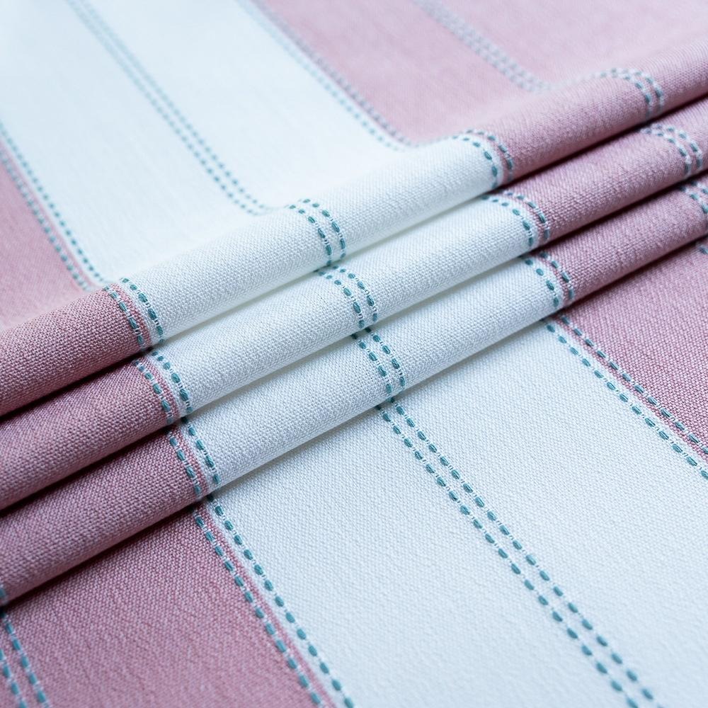 【HUAHUA】(二色可選)萊茵棉麻韓風桌巾  簡約拼色條紋餐桌布 百搭流蘇裝飾檯布 多用途防塵蓋巾-細節圖9