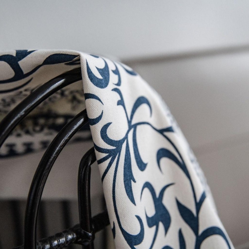 【HUAHUA】棉麻窗簾 印花民族風窗簾 民宿窗簾 半遮光窗簾 廚房簾飄窗簾 窗簾成品-細節圖5