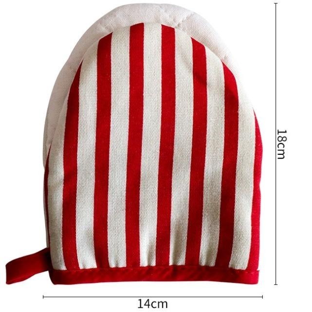 春甜花花家飾雜貨 手套 隔熱手套 烤箱手套 波點日式防燙手套 家用微波爐手套 棉布手套-細節圖6