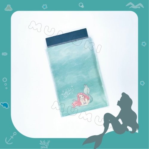 【現貨】日本代購🇯🇵 迪士尼公主 小美人魚 防刮 防塵 雙層袋 電腦袋 筆電袋 保護套 多用途收納袋