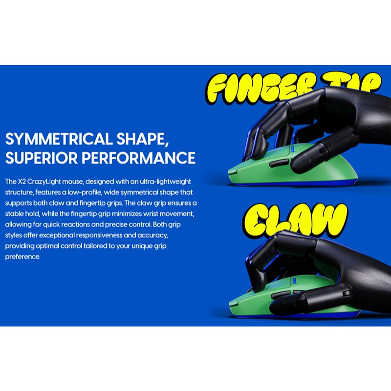 淺規則 Pulsar X2 CrazyLight Wireless (Size1) 無線滑鼠 X2CL 無線8K輪詢率-細節圖2