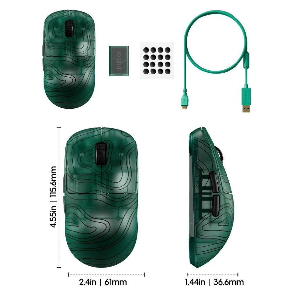 淺規則 台灣代理貨 Pulsar X2 CrazyLight RFP 聯名款 無線滑鼠 X2CL (Size1)-細節圖3