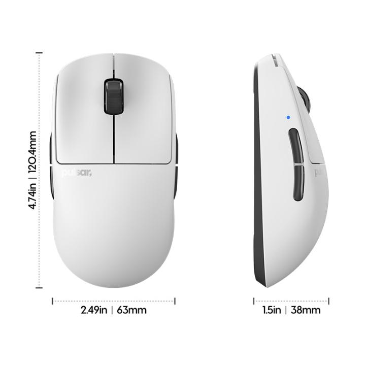 淺規則 Pulsar X2 A Wireless 無線滑鼠 黑白色 X2A 電競滑鼠 電競無線滑鼠 滑鼠 無線 電靜-細節圖2