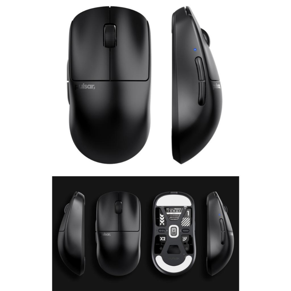 淺規則 Pulsar X2 V3 mini Wireless (Size1) 無線滑鼠 黑色白色 X2V3-細節圖2