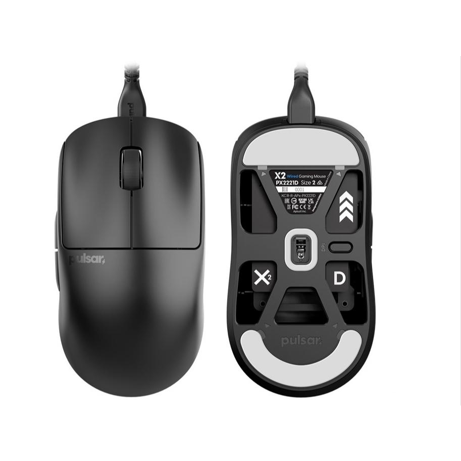 台灣代理貨 Pulsar X2 有線滑鼠 黑色白色 (size2) 電競滑鼠 對稱滑鼠 巨集 編輯-細節圖2