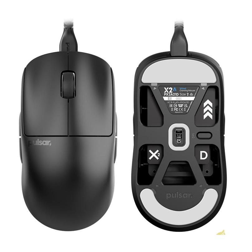 台灣代理貨 Pulsar X2 A 有線滑鼠 X2A (size2) 電競滑鼠 左手滑鼠 左右共用 側鍵可拆 左滑鼠-細節圖2