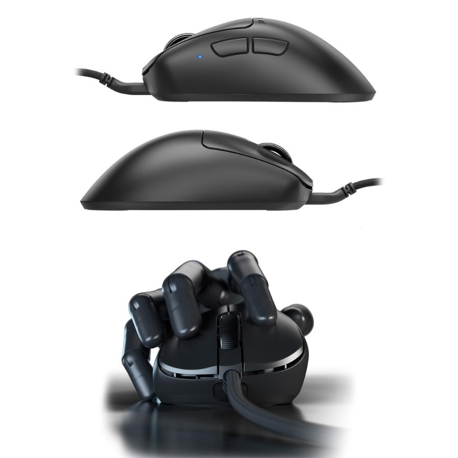 淺規則 Pulsar Xlite 有線滑鼠 黑色白色 (Size2) 右手人體工 電競滑鼠 傘繩線 PAW3395感測器-細節圖3