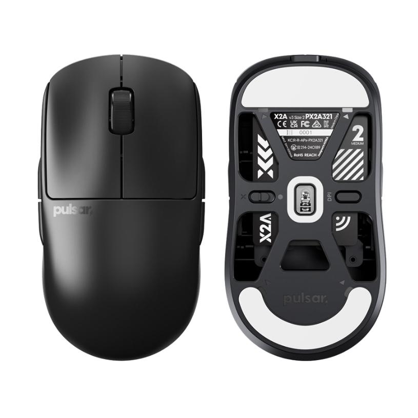 台灣代理貨 Pulsar X2A V3 Wireless (Size2) 無線滑鼠 黑色白色 X2AV3-細節圖2