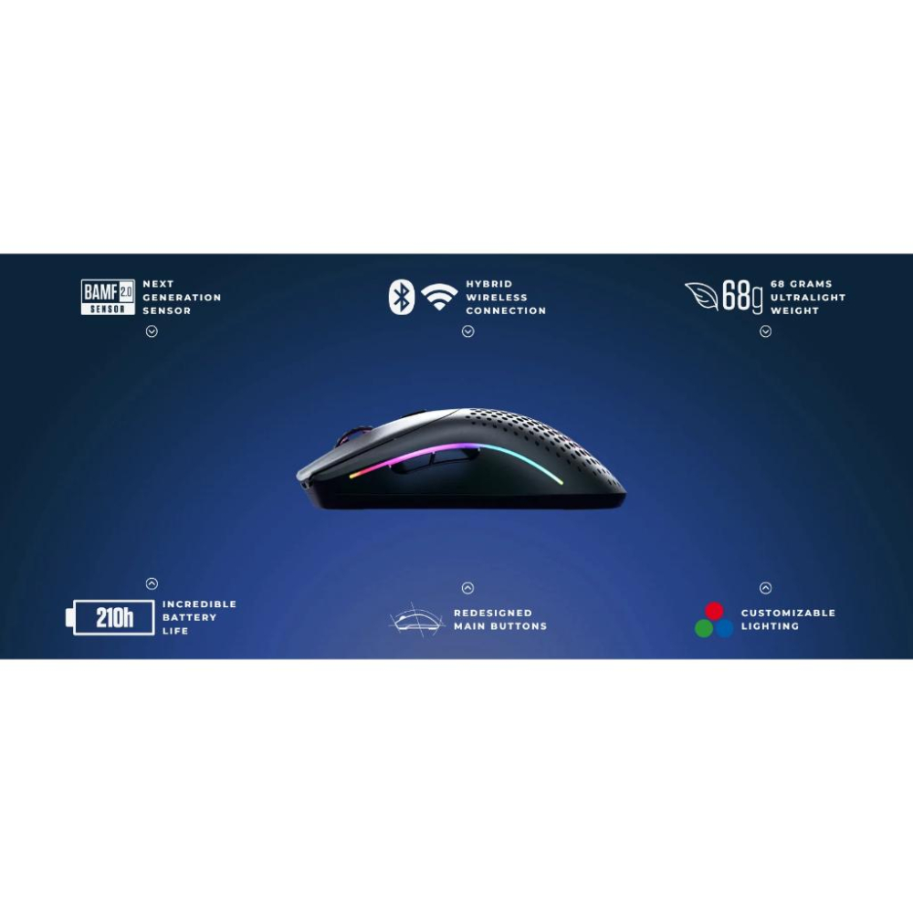 Glorious Model O2 2代 Wireless 無線 光學滑鼠 電競滑鼠 神疊 drag click-細節圖9