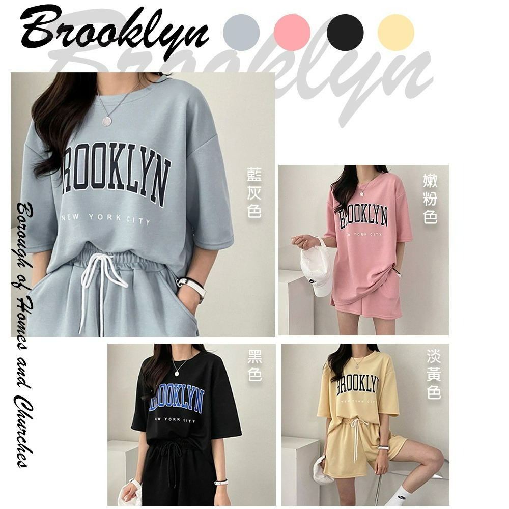 【QIDINA】好質感免搭配外出居家短袖短褲 休閒套裝-A / 居家服 套裝 休閒衣 棉質套裝 運動套裝 運動衣 睡衣-細節圖2