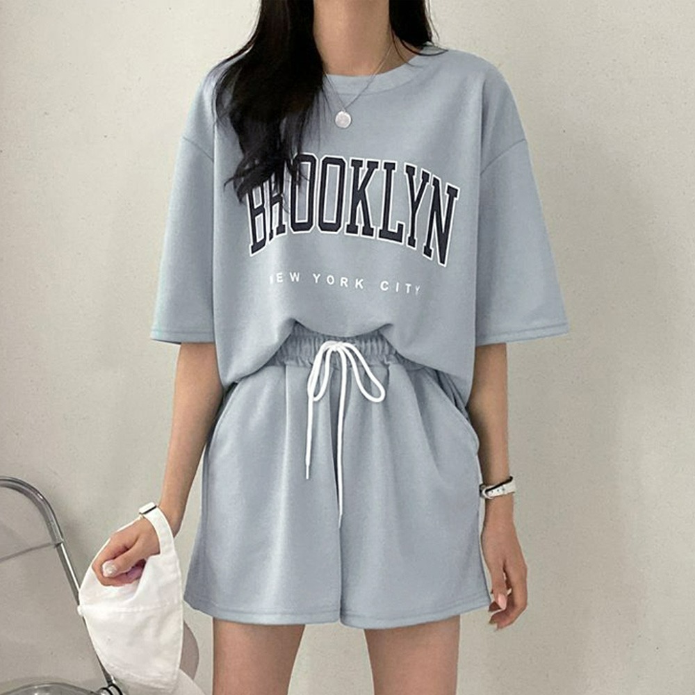 【QIDINA】好質感免搭配外出居家短袖短褲 休閒套裝-A / 居家服 套裝 休閒衣 棉質套裝 運動套裝 運動衣 睡衣-細節圖8