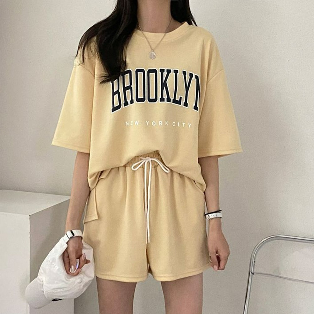 【QIDINA】好質感免搭配外出居家短袖短褲 休閒套裝-A / 居家服 套裝 休閒衣 棉質套裝 運動套裝 運動衣 睡衣-細節圖10