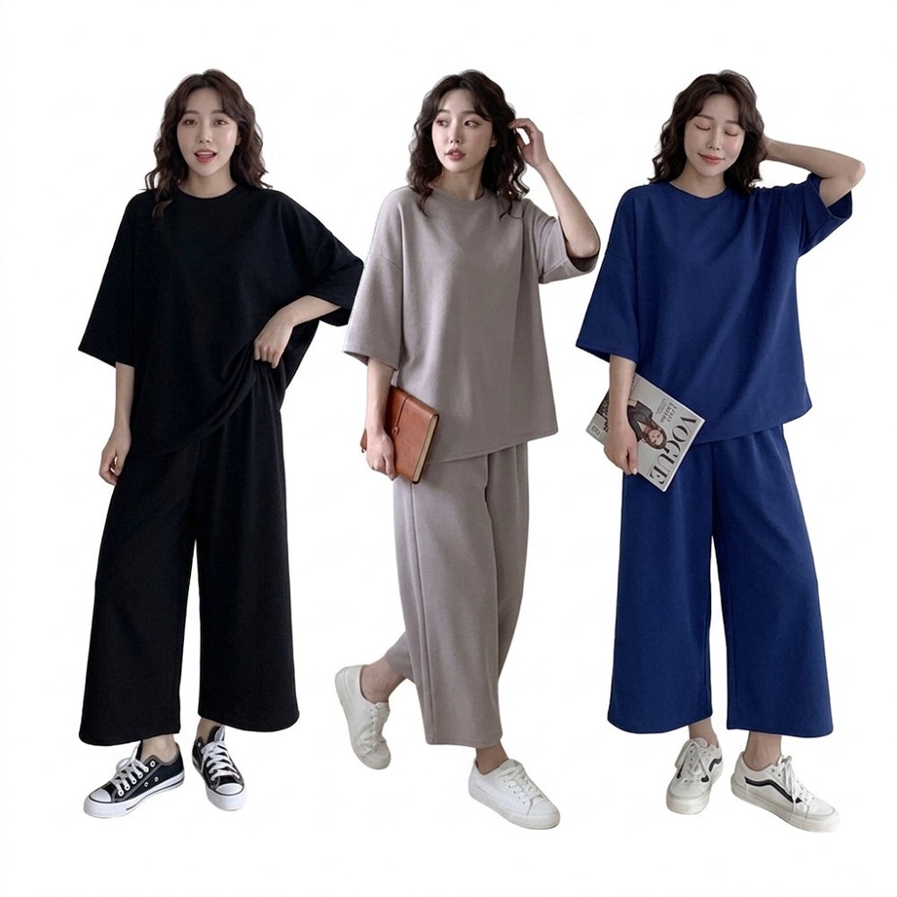 【QIDINA】親膚舒適免搭配舒適居家休閒套裝-B / 睡衣女 套裝女 居家服 秋天套裝 夏天套裝 兩件式套裝-細節圖2